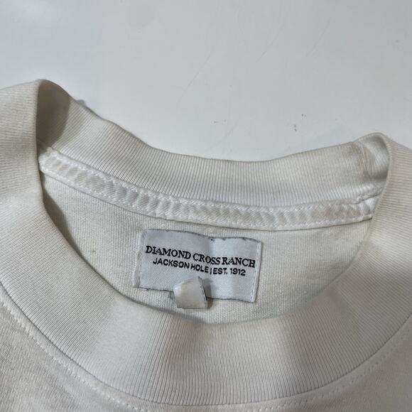 Diamond Cross Ranch Jackson Hole Shirt Men’s 2XL White Western Ski Snowboard - Picture 4 of 8